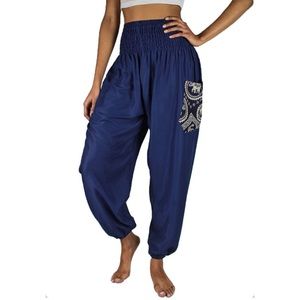 Blue elephant pants